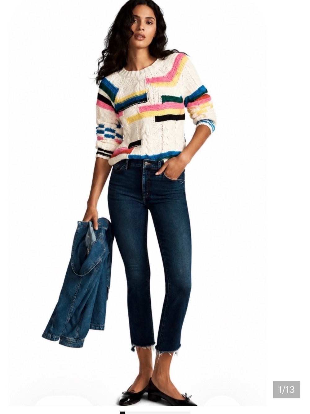 NWOT MOTHER Insider Crop Fray Sake to Me Dark Wash